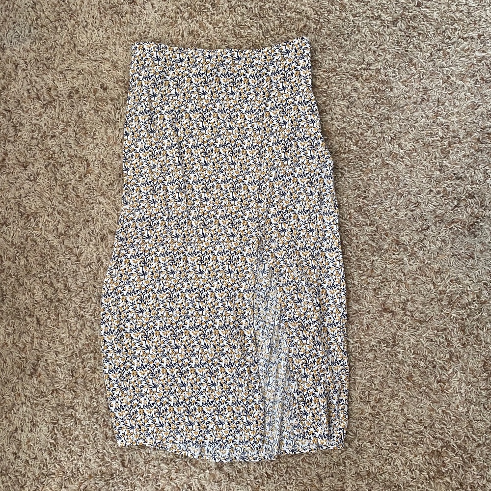A&F Side Slit Midi Skirt